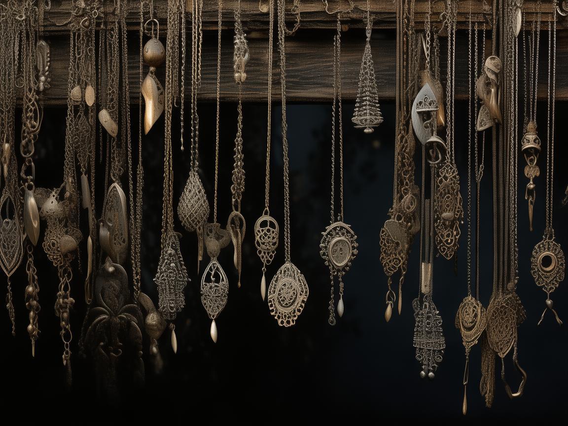 颈饰之韵，金属艺术中的生活印记