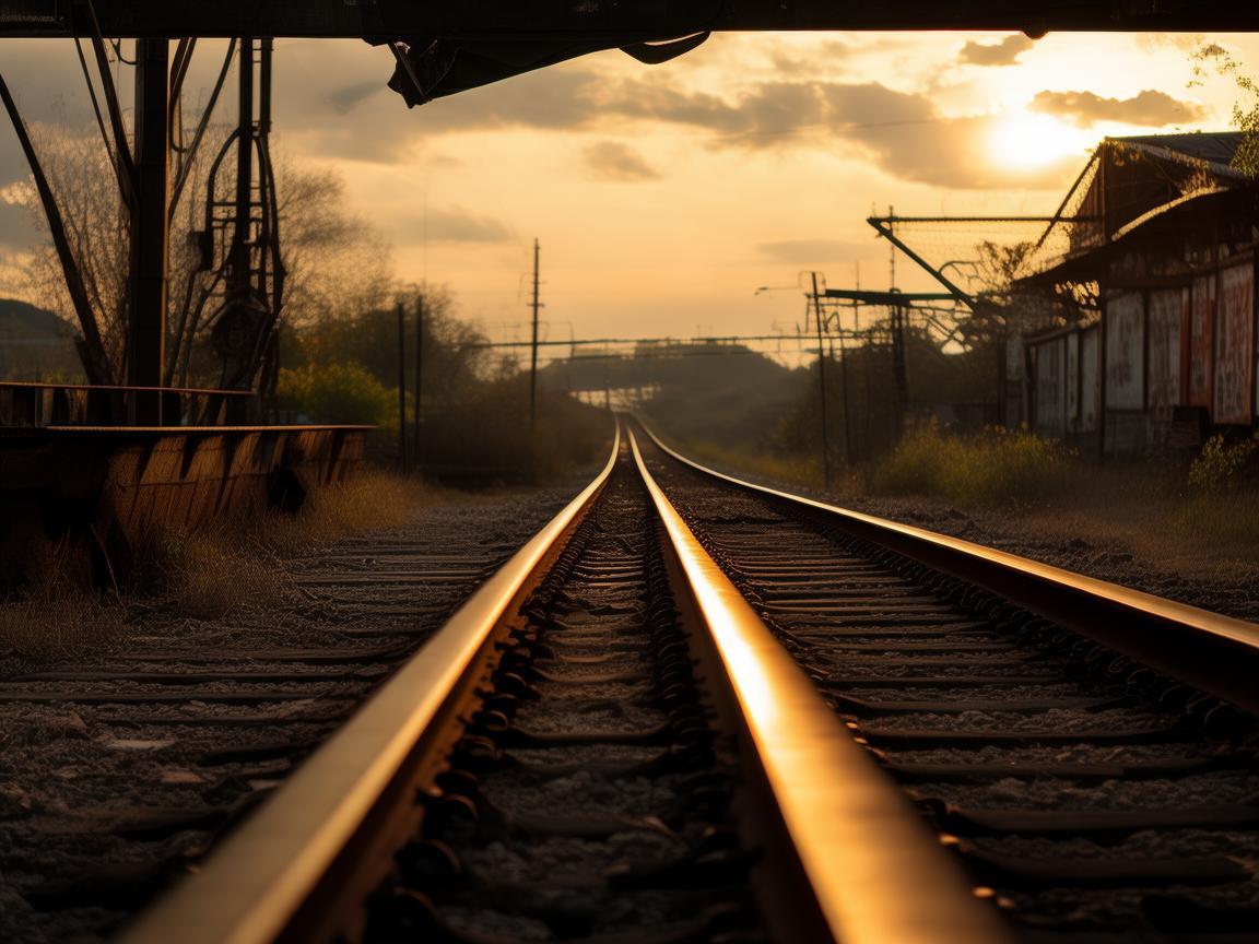 铁轨上的时光剪影，高铁站的艺术印记